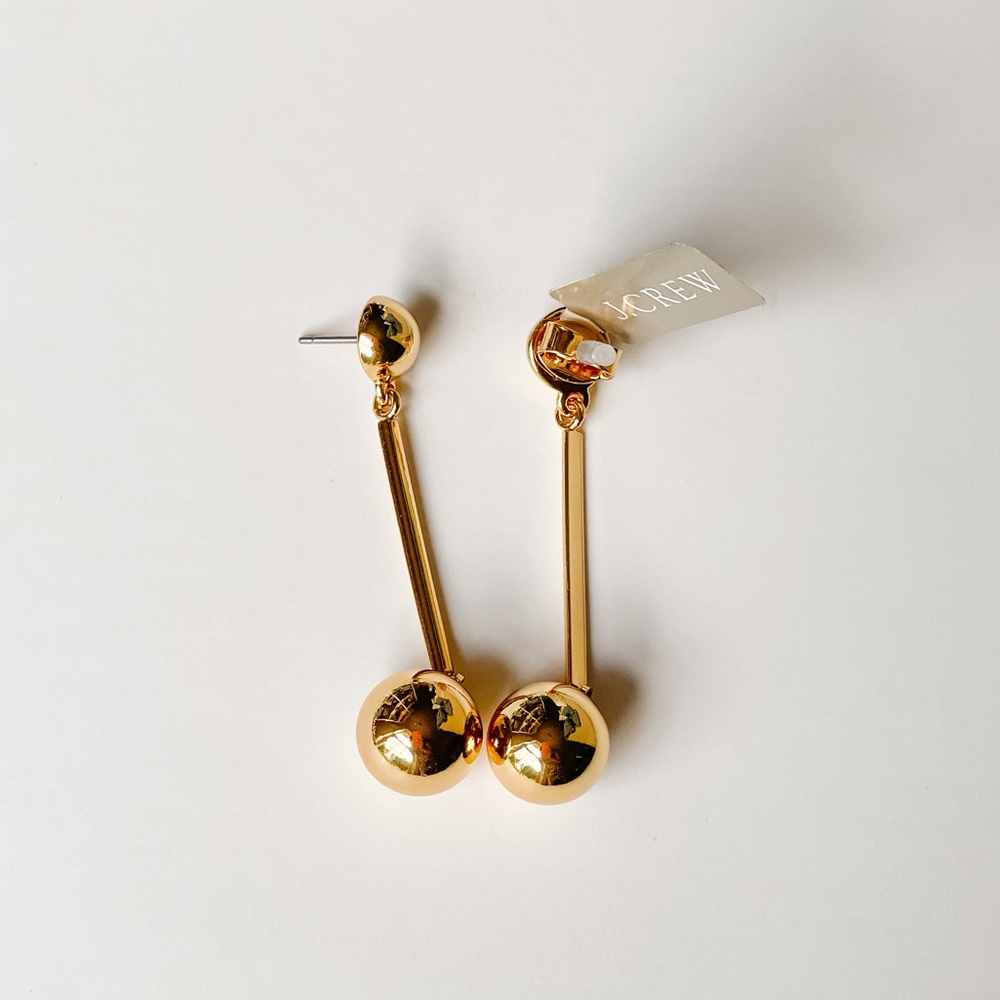 J.Crew gold drop earring